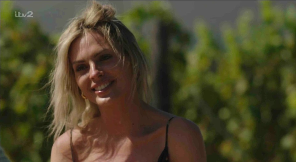 Danielle Sellers on a date on Love Island All Stars.