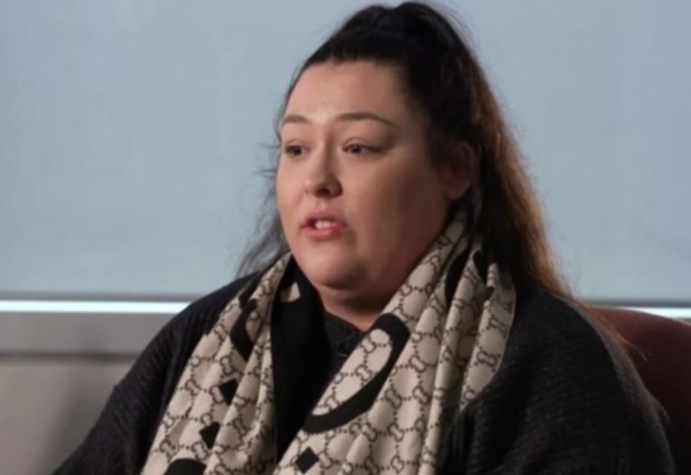 Woman in interview, saying she felt humiliated.