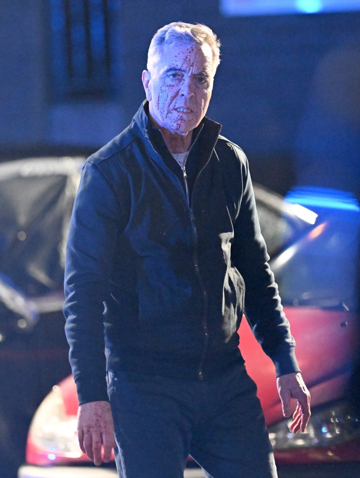 James Nesbitt on the set of Run Away, a Harlan Coben drama for Netflix.