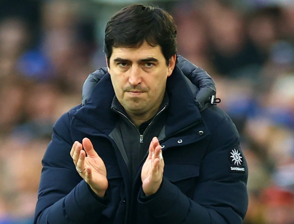 Bournemouth manager Andoni Iraloa clapping.