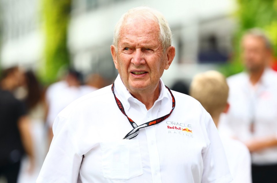 SINGAPORE, SINGAPORE - SEPTEMBER 21: Oracle Red Bull Racing Team Consultant Dr Helmut Marko walks in the Paddock prior to final practice ahead of the F1 Grand Prix of Singapore at Marina Bay Street Circuit on September 21, 2024 in Singapore, Singapore. (Photo by Mark Thompson/Getty Images)