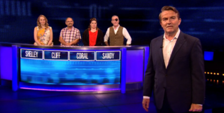 The Chase contestants and host.