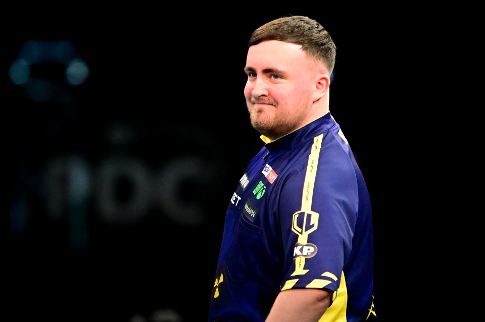 Luke Littler at the Winmau World Masters Darts.