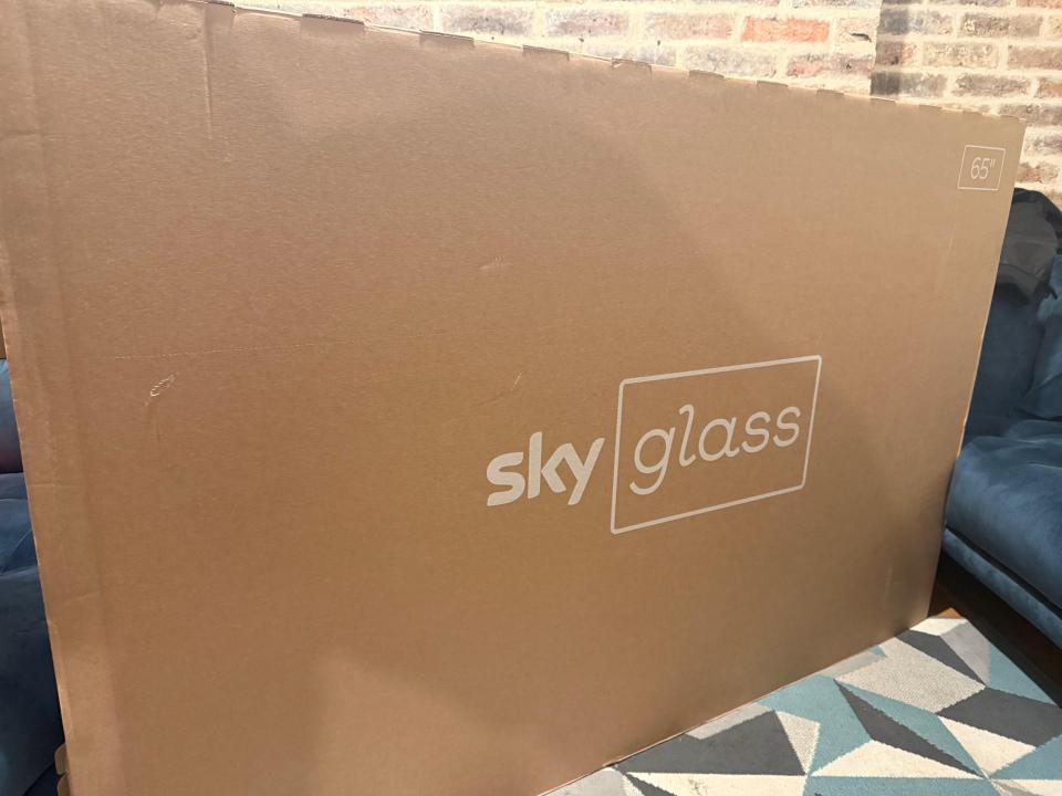 65" Sky Glass TV box.