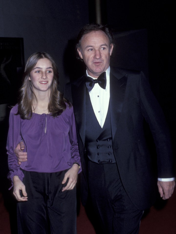 Gene Hackman and his daughter Elizabeth at the Superman premiere.
