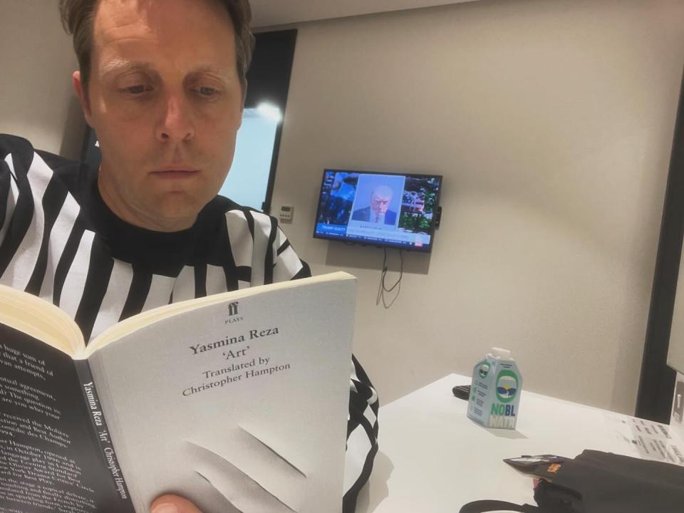 Chris Harper, who plays Nathan Curtis in Coronation Street, reading Yasmina Reza's "Art."