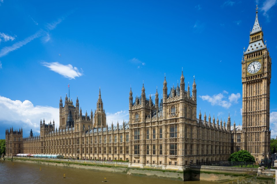 Palace of Westminster and Elizabeth Tower (Big Ben) in London.