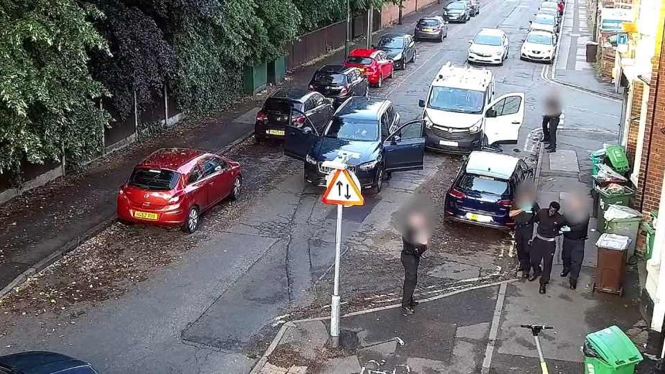 CCTV still image of Valdo Calocane's arrest in Nottingham.