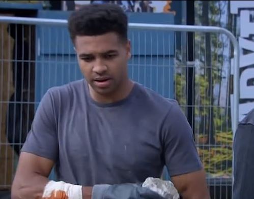 Ellis Chapman, Emmerdale character, shown in a scene.