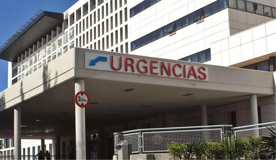 Hospital entrance in Gran Canaria.