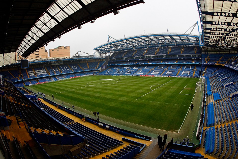 Stamford Bridge, home of Chelsea Football Club.