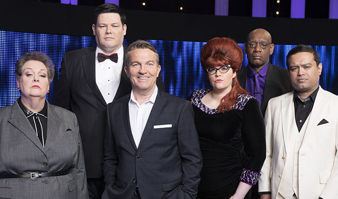 The Chase cast: Bradley Walsh and the Chasers.