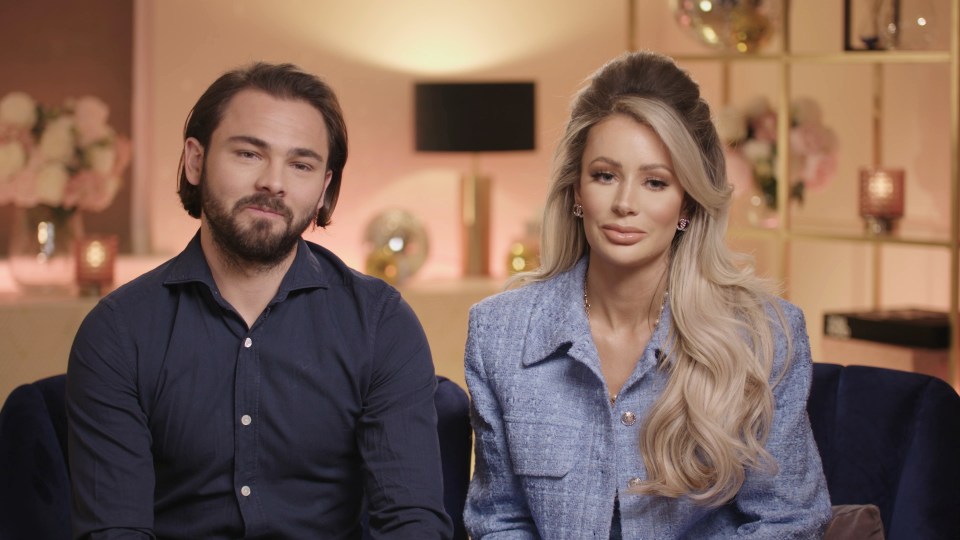 Bradley Dack and Olivia Attwood in an interview.