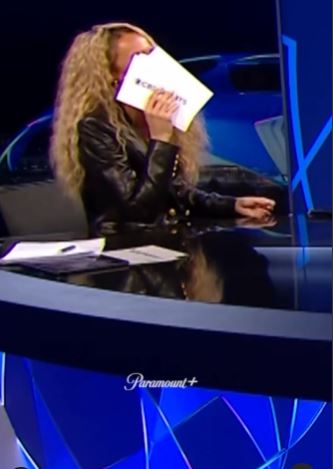 Kate Abdo and Thierry Henry on a Paramount+ show.