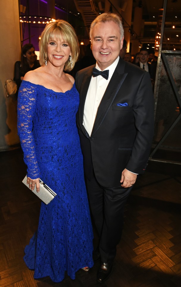 Ruth Langsford and Eamonn Holmes at an awards event.