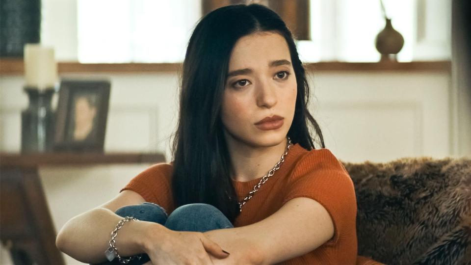 Mikey Madison in a scene from the movie *Scream* (2022).