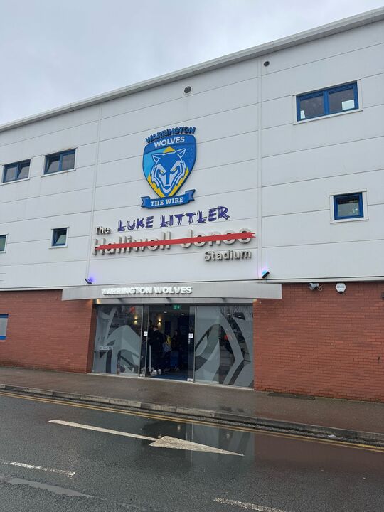 The Luke Littler Stadium, home of the Warrington Wolves.