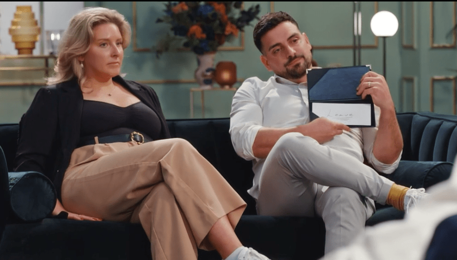 Emma and Caspar from Married at First Sight UK leaving the experiment.