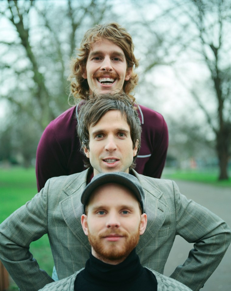 Portrait of the Hoosiers band members.