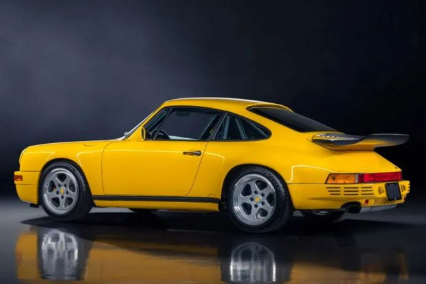 Yellow Porsche 911 RSR.