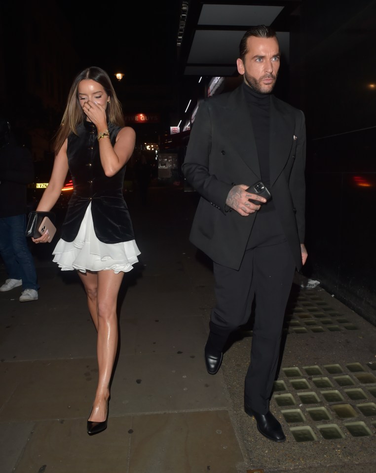 Pete Wicks and Maura Higgins on a date night.
