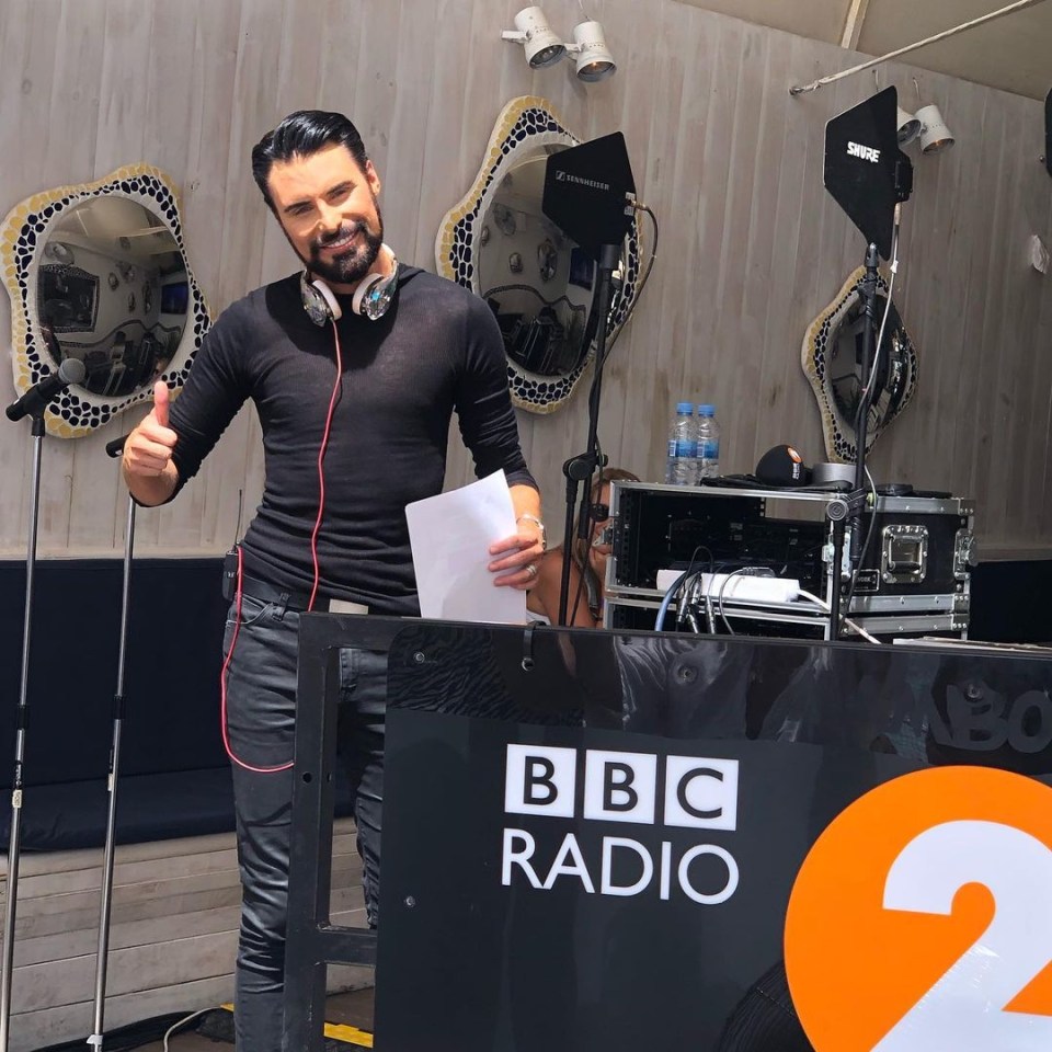 Rylan Clark Neal, BBC Radio 2 DJ, giving a thumbs up.
