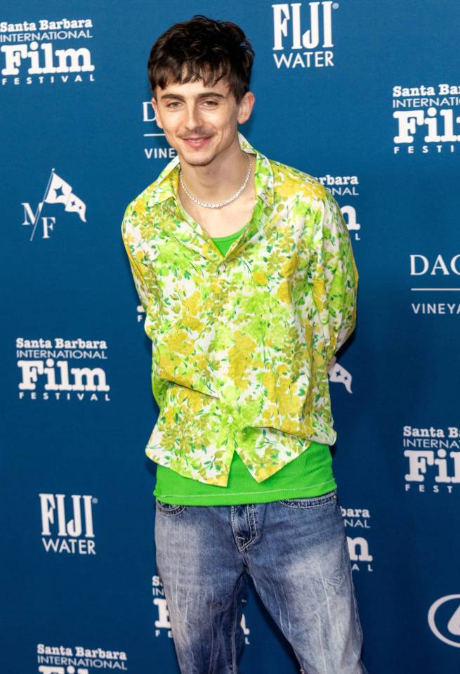 Timothee Chalamet at the Santa Barbara International Film Festival.