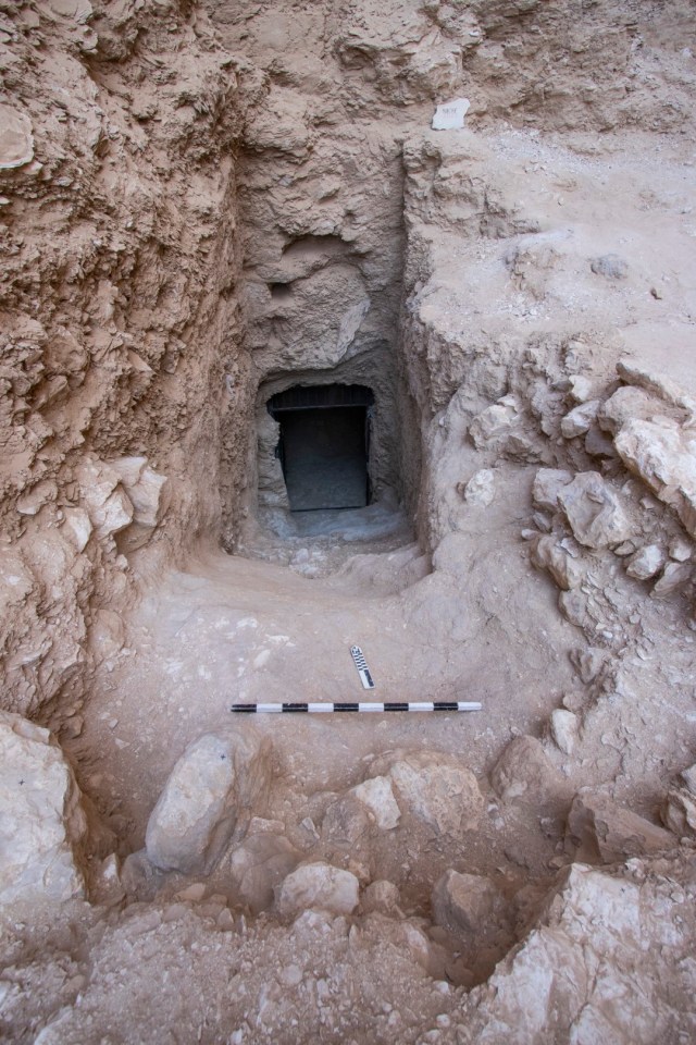 Entrance to the tomb of Thutmose II in the Valley of the Kings.
