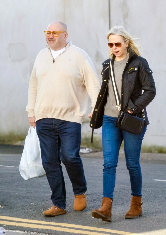 Wynne Evans and his girlfriend shopping together.