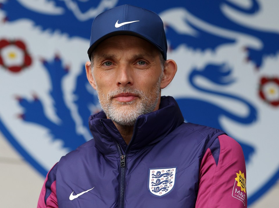 Thomas Tuchel, England's head coach, posing for a photo.