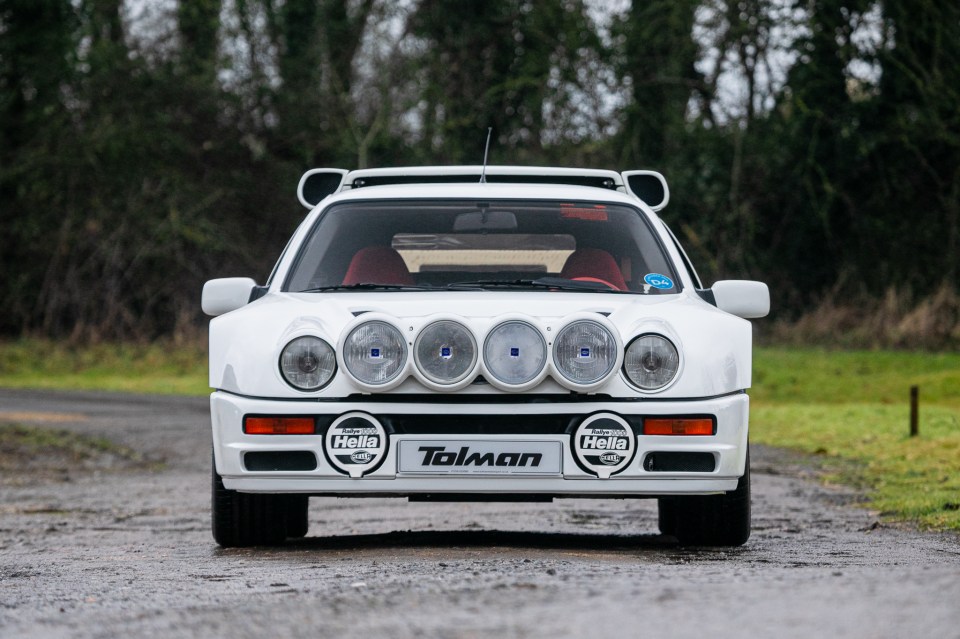 1986 Ford RS200 S rally car.