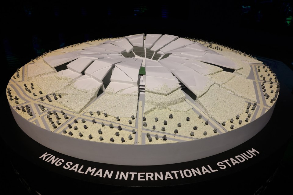 Model of King Salman International Stadium.