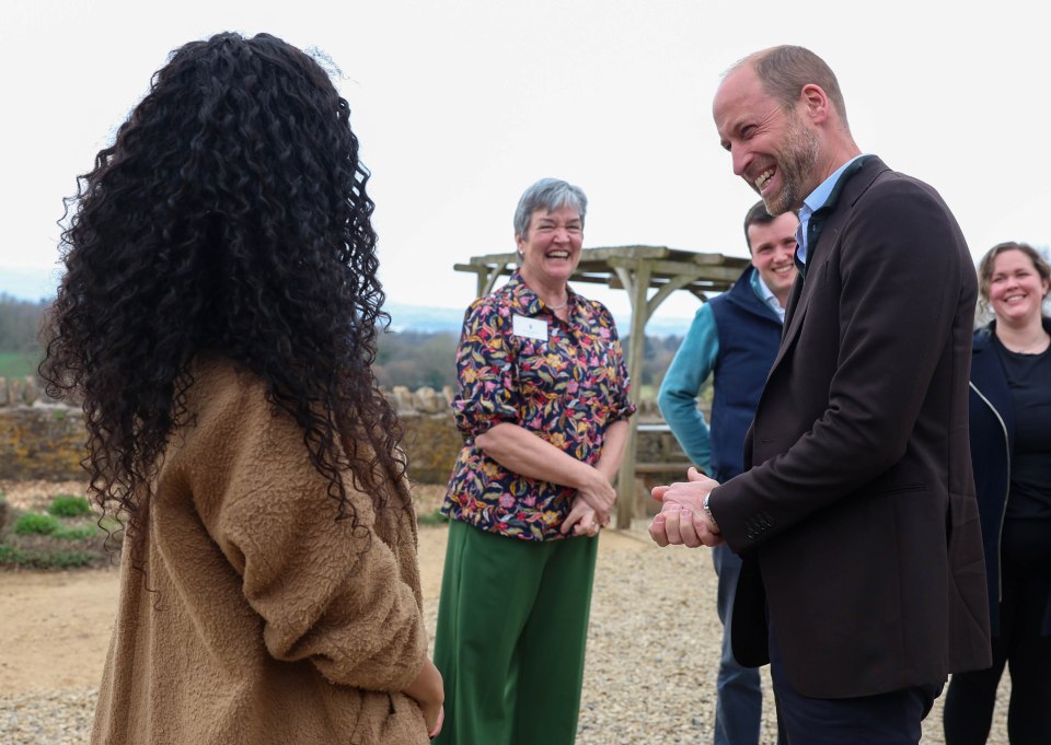 The Duke of Cornwall speaks with young farmers at an event focused on mental health in the farming community.