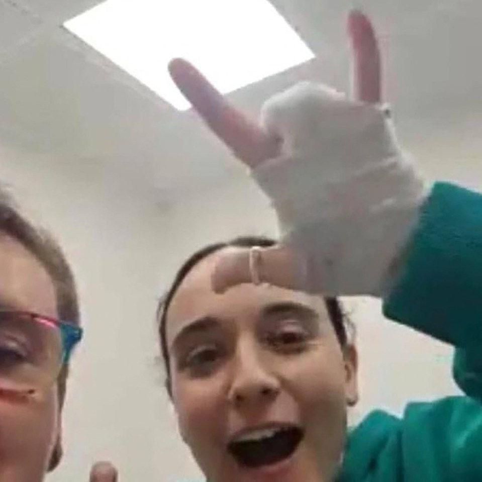 Emily Damari, an Israeli hostage, celebrating her release after a ceasefire.