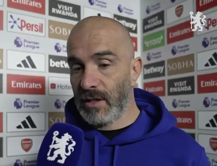 Enzo Maresca in a post-game interview.