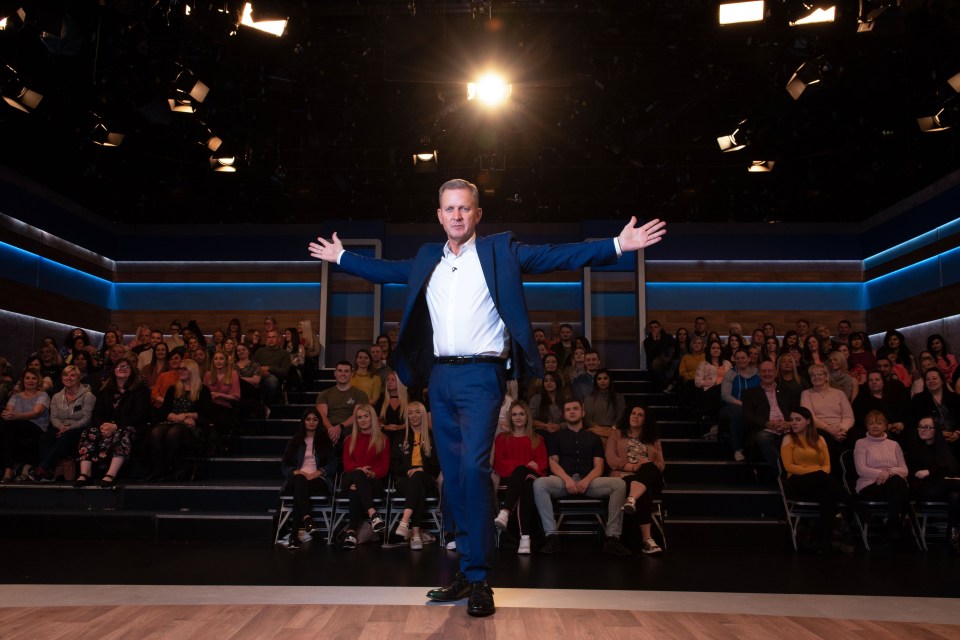 Jeremy Kyle on the set of "The Jeremy Kyle Show."