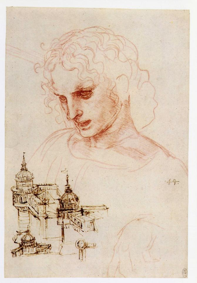 Study for St. James the Greater and a corner pavilion for a castle.
