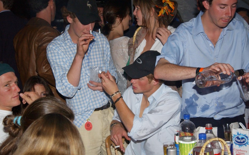 Prince Harry at a Chinawhite after-party.