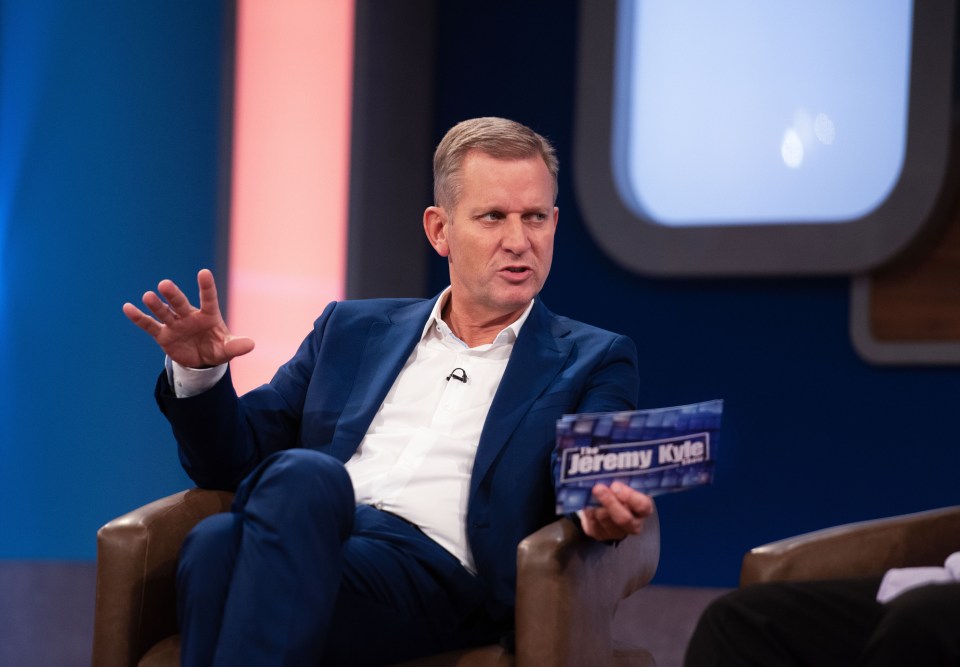 Jeremy Kyle on the set of *The Jeremy Kyle Show*.