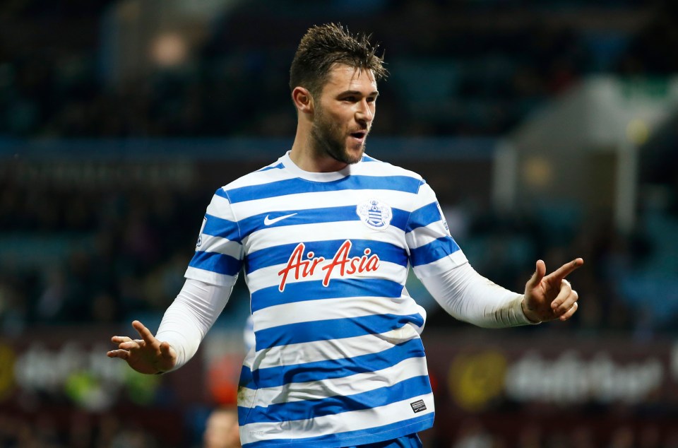 Charlie Austin celebrating a goal.