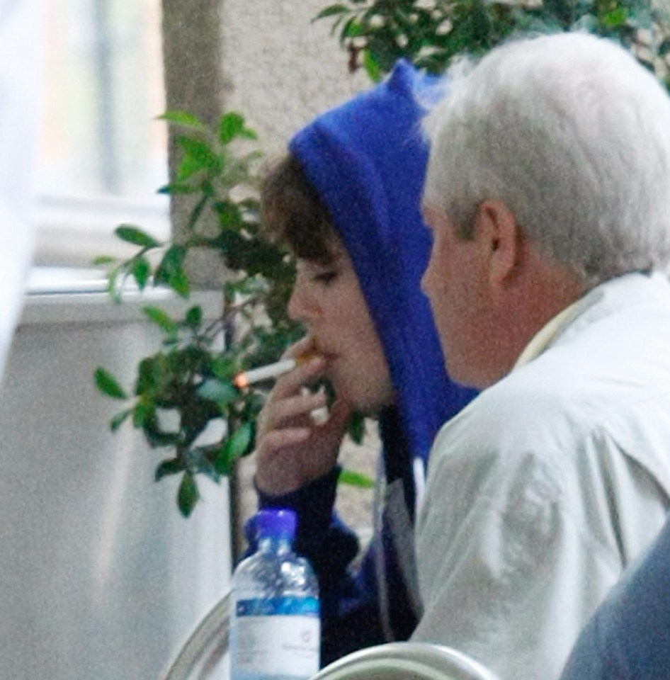 Princess Eugenie smoking a cigarette in Australia.