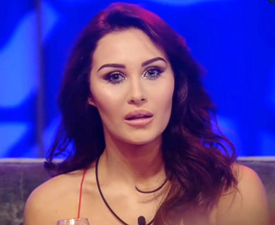 Chloe Goodman reacting to eviction news on Celebrity Big Brother.