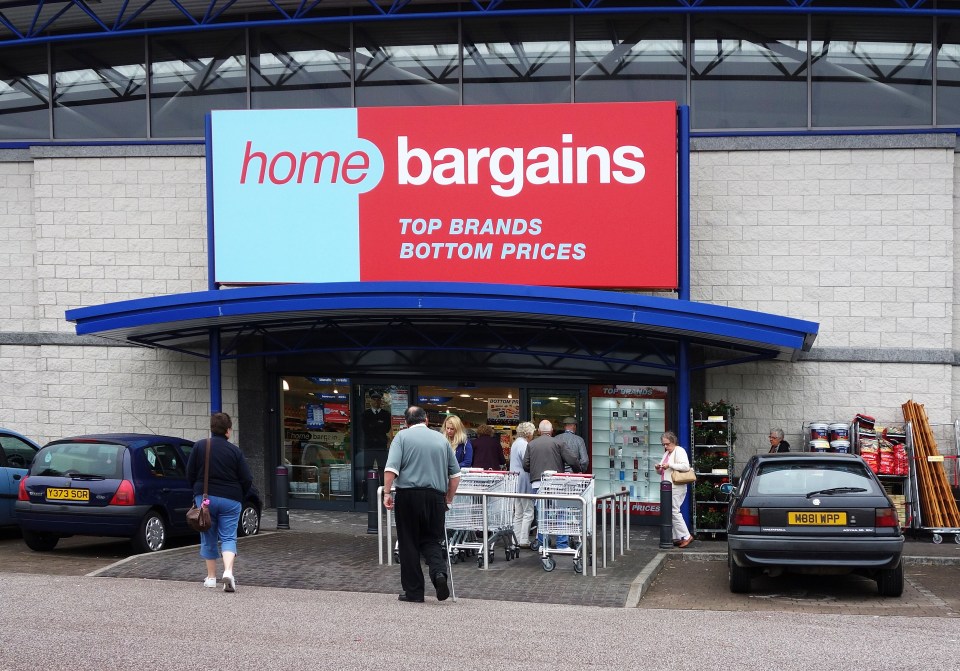 Home Bargains discount store in the UK.
