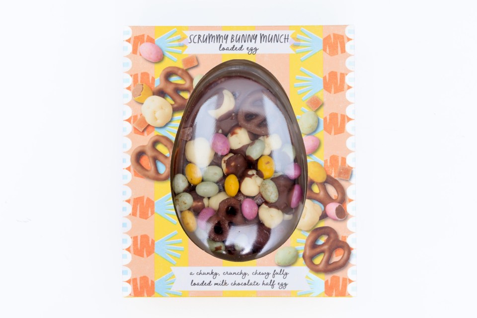 Best flat or filled Easter eggs with Lynsey Hope, photographed by Oliver Dixon for Sun Features - 17 March 2025.Photo shows M&S Loaded Egg