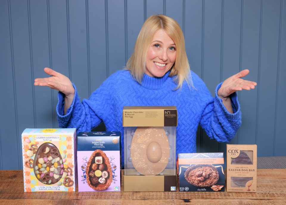 Best flat or filled Easter eggs with Lynsey Hope, photographed by Oliver Dixon for Sun Features - 17 March 2025