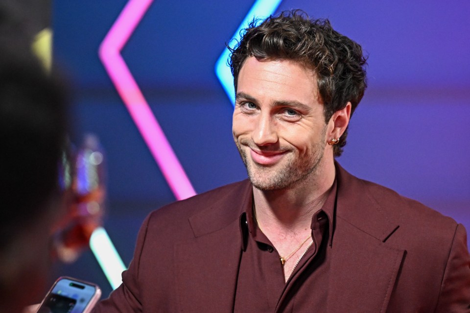Aaron Taylor-Johnson at the MTV Europe Music Awards 2024.