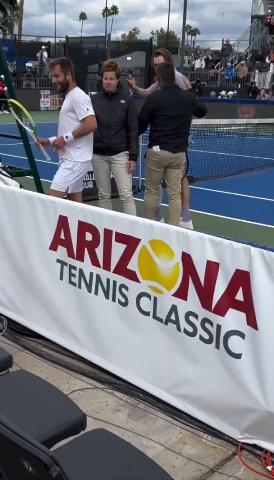 Tennis players at the Arizona Tennis Classic.