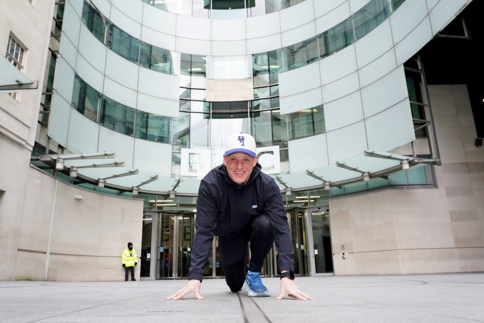 Radio 1 presenter Jamie Laing outside BBC Broadcasting House in London before his Red Nose Day Run, a 150+ mile run from London to Manchester to raise money for Comic Relief. Picture date: Monday March 17, 2025. PA Photo. See PA story SHOWBIZ ComicRelief. Photo credit should read: Ian West/PA Wire