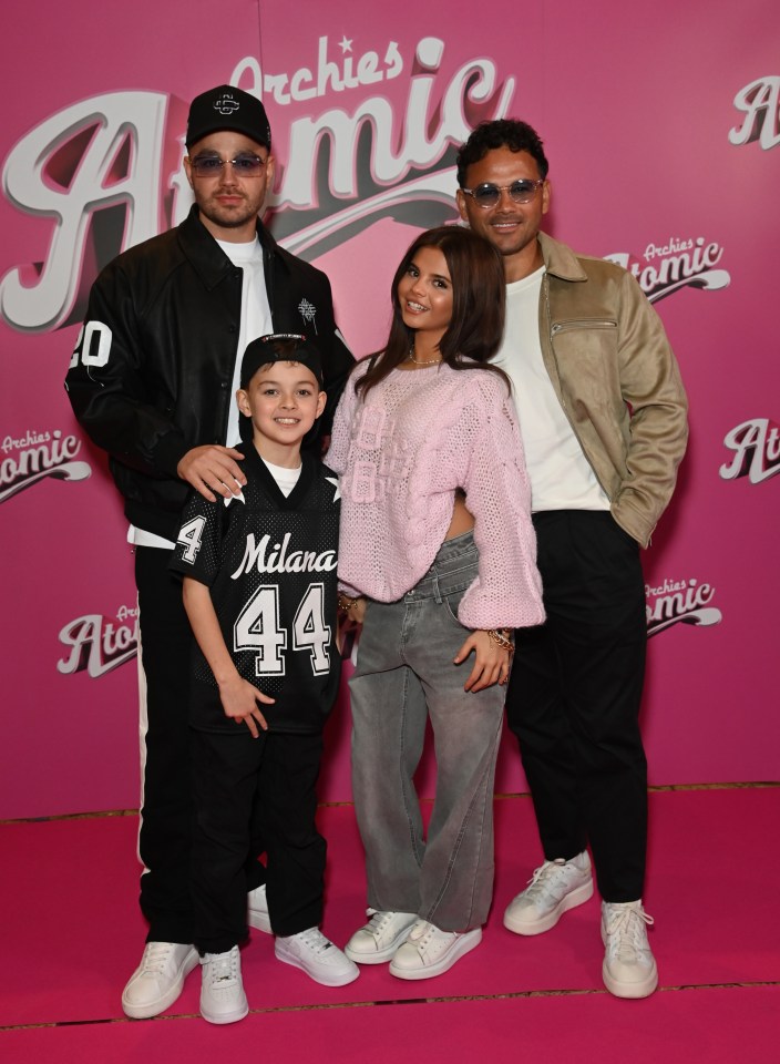 Adam Thomas, Ryan Thomas, Scarlett Thomas, and Teddy Thomas at the Archies Atomic Launch.