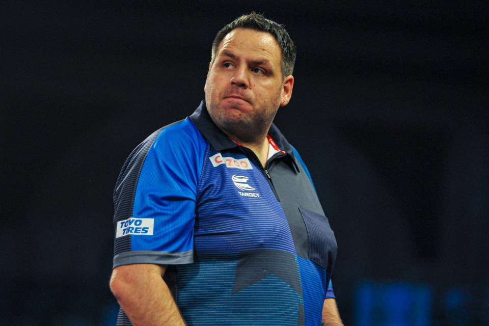 Adrian Lewis at the PDC World Darts Championship.
